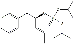 Phosphoric acid diisopropyl[(1R,2E)-1-benzyl-2-butenyl] ester 구조식 이미지