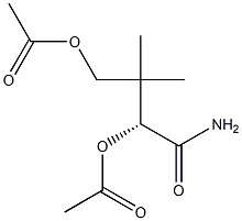 [R,(+)]-2,4-Bis(acetyloxy)-3,3-dimethylbutyramide 구조식 이미지