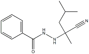 N'-(1-Cyano-1,3-dimethylbutyl)benzohydrazide 구조식 이미지