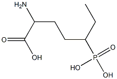 2-Amino-5-phosphonoheptanoic acid 구조식 이미지