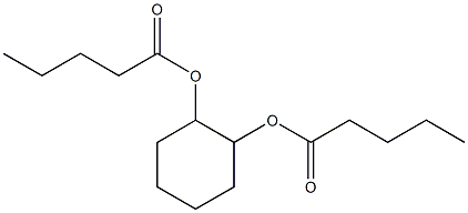 Divaleric acid 1,2-cyclohexanediyl ester Structure