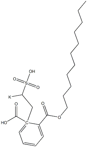 Phthalic acid 1-undecyl 2-(2-potassiosulfoethyl) ester Structure