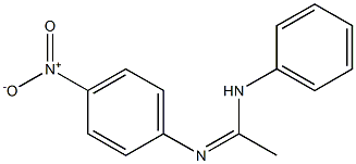 N1-(Phenyl)-N2-(4-nitrophenyl)acetamidine Structure