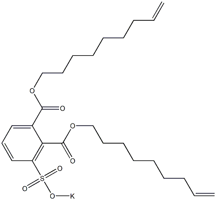 3-(Potassiosulfo)phthalic acid di(8-nonenyl) ester 구조식 이미지