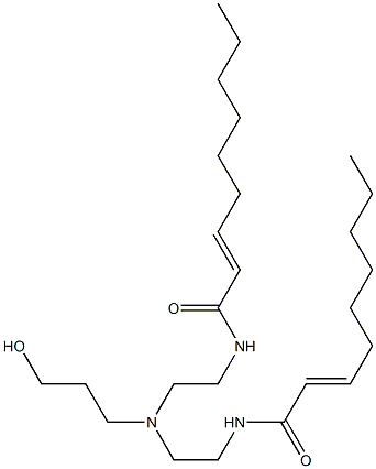 N,N'-[3-Hydroxypropyliminobis(2,1-ethanediyl)]bis(2-nonenamide) Structure