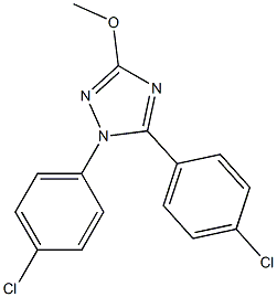 1,5-Bis(4-chlorophenyl)-3-methoxy-1H-1,2,4-triazole Structure