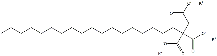1,2,2-Icosanetricarboxylic acid tripotassium salt Structure