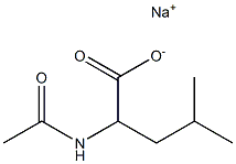 2-Acetylamino-4-methylvaleric acid sodium salt Structure