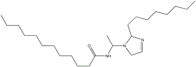 1-(1-Lauroylaminoethyl)-2-octyl-3-imidazoline 구조식 이미지