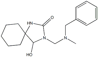 3-[[Benzyl(methyl)amino]methyl]-4-hydroxy-2-oxo-1,3-diazaspiro[4.5]decane 구조식 이미지