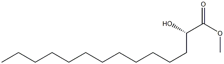 [S,(+)]-2-Hydroxytetradecanoic acid methyl ester 구조식 이미지