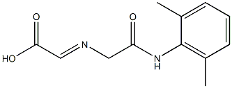 [[[(2,6-Dimethylphenyl)carbamoyl]methyl]imino]acetic acid Structure