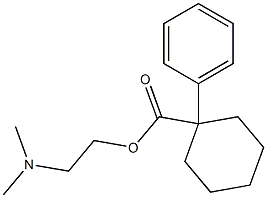 1-Phenylcyclohexanecarboxylic acid 2-(dimethylamino)ethyl ester 구조식 이미지