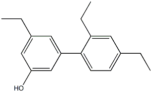 3-Ethyl-5-(2,4-diethylphenyl)phenol 구조식 이미지