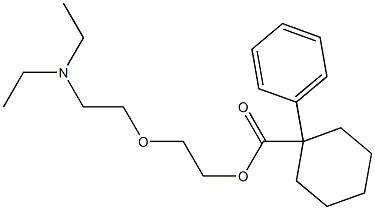 1-Phenylcyclohexanecarboxylic acid 2-(2-diethylaminoethoxy)ethyl ester 구조식 이미지