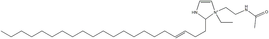 1-[2-(Acetylamino)ethyl]-1-ethyl-2-(3-henicosenyl)-4-imidazoline-1-ium Structure