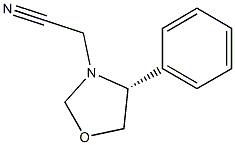 (4R)-4-Phenyloxazolidine-3-acetonitrile 구조식 이미지