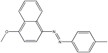 1-[(4-Methylphenyl)azo]-4-methoxynaphthalene Structure