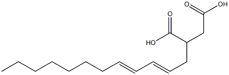 (2,4-Dodecadienyl)succinic acid Structure