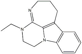 3-Ethyl-1,2,3,5,6,7-hexahydro-3,4,11b-triazacyclohepta[jk]fluorene 구조식 이미지