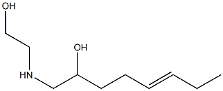 1-[(2-Hydroxyethyl)amino]-5-octen-2-ol 구조식 이미지