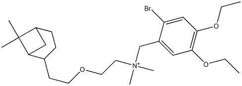 2-Bromo-N-[2-[2-(6,6-dimethylbicyclo[3.1.1]heptan-2-yl)ethoxy]ethyl]-4,5-diethoxy-N,N-dimethylbenzenemethanaminium Structure