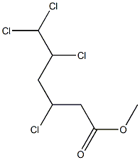 3,5,6,6-Tetrachlorocaproic acid methyl ester Structure