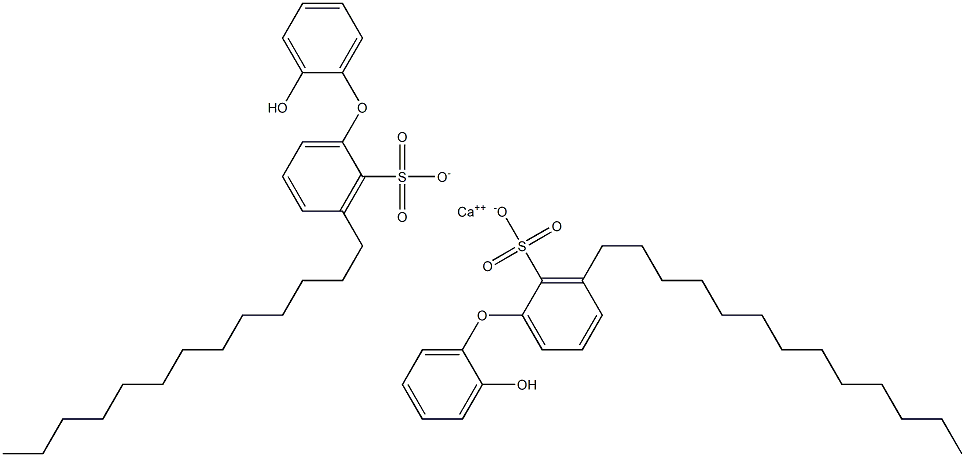 Bis(2'-hydroxy-3-tridecyl[oxybisbenzene]-2-sulfonic acid)calcium salt Structure