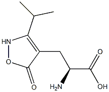 (S)-3-[(3-Isopropyl-2,5-dihydro-5-oxoisoxazol)-4-yl]-2-aminopropanoic acid Structure
