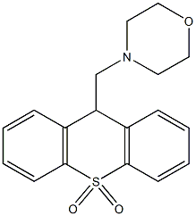 9-Morpholinomethyl-9H-thioxanthene 10,10-dioxide 구조식 이미지