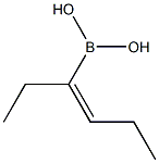 (E)-1-Ethyl-1-butenylboronic acid Structure