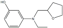 m-[N-Ethyl-N-(oxolan-2-ylmethyl)amino]phenol 구조식 이미지