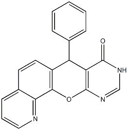 7-Phenyl-7H-1,9,11-triaza-12-oxabenzo[a]anthracen-8(9H)-one Structure