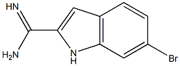 6-Bromo-1H-indole-2-carboxamidine Structure