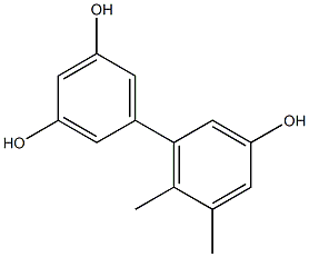 5',6'-Dimethyl-1,1'-biphenyl-3,3',5-triol 구조식 이미지