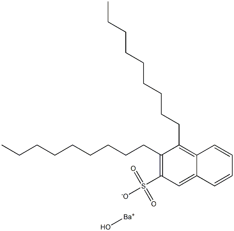 3,4-Dinonyl-2-naphthalenesulfonic acid hydroxybarium salt 구조식 이미지