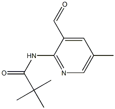 2-(Pivaloylamino)-5-methylpyridine-3-carbaldehyde Structure