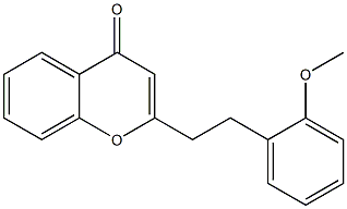 2-(o-Methoxyphenethyl)-4H-1-benzopyran-4-one 구조식 이미지