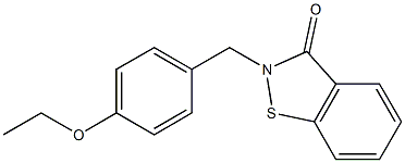 2-[4-Ethoxybenzyl]-1,2-benzisothiazol-3(2H)-one 구조식 이미지