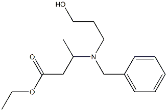 3-[Benzyl(3-hydroxypropyl)amino]butyric acid ethyl ester Structure