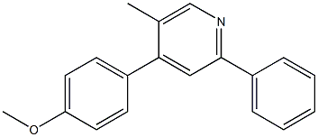 4-(4-Methoxyphenyl)-2-phenyl-5-methylpyridine 구조식 이미지