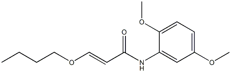 3-Butoxy-N-(2,5-dimethoxyphenyl)acrylamide Structure