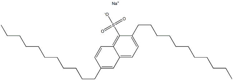 2,6-Diundecyl-1-naphthalenesulfonic acid sodium salt Structure