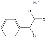 [R,(-)]-Methoxy(phenyl)acetic acid sodium salt Structure