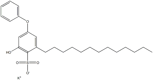 5-Hydroxy-3-tridecyl[oxybisbenzene]-4-sulfonic acid potassium salt 구조식 이미지