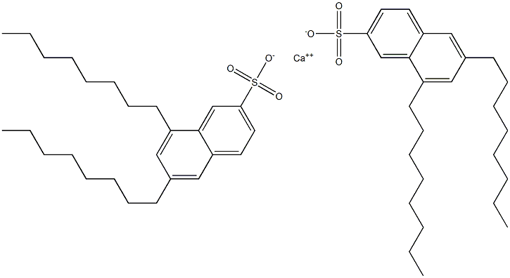 Bis(6,8-dioctyl-2-naphthalenesulfonic acid)calcium salt 구조식 이미지