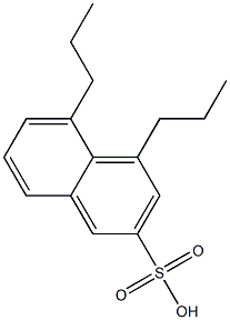 4,5-Dipropyl-2-naphthalenesulfonic acid Structure
