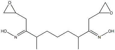 2,2'-[1,5-Dimethyl-1,5-pentanediylbis(oxymethylene)]bis(oxirane) 구조식 이미지