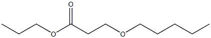 3-Pentyloxypropionic acid propyl ester Structure