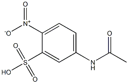 5-Acetylamino-2-nitrobenzenesulfonic acid 구조식 이미지